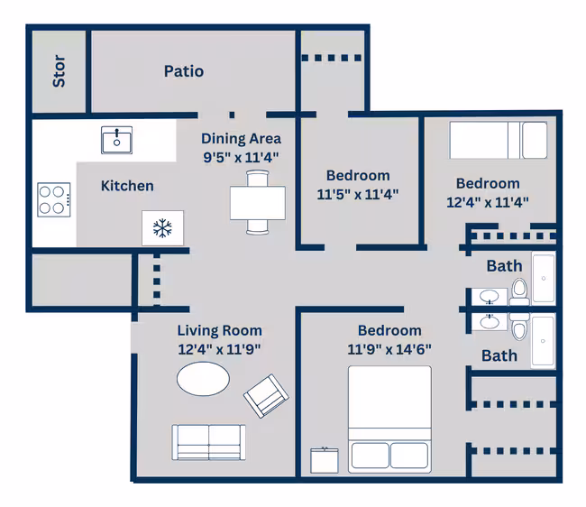 Plan G 1804 floor plan